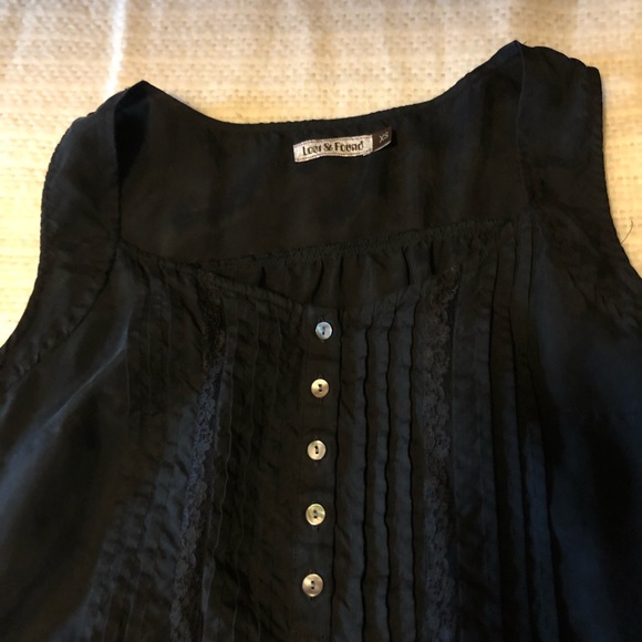 Lost & Found black lace panel top size US XS - Picture 6 of 8